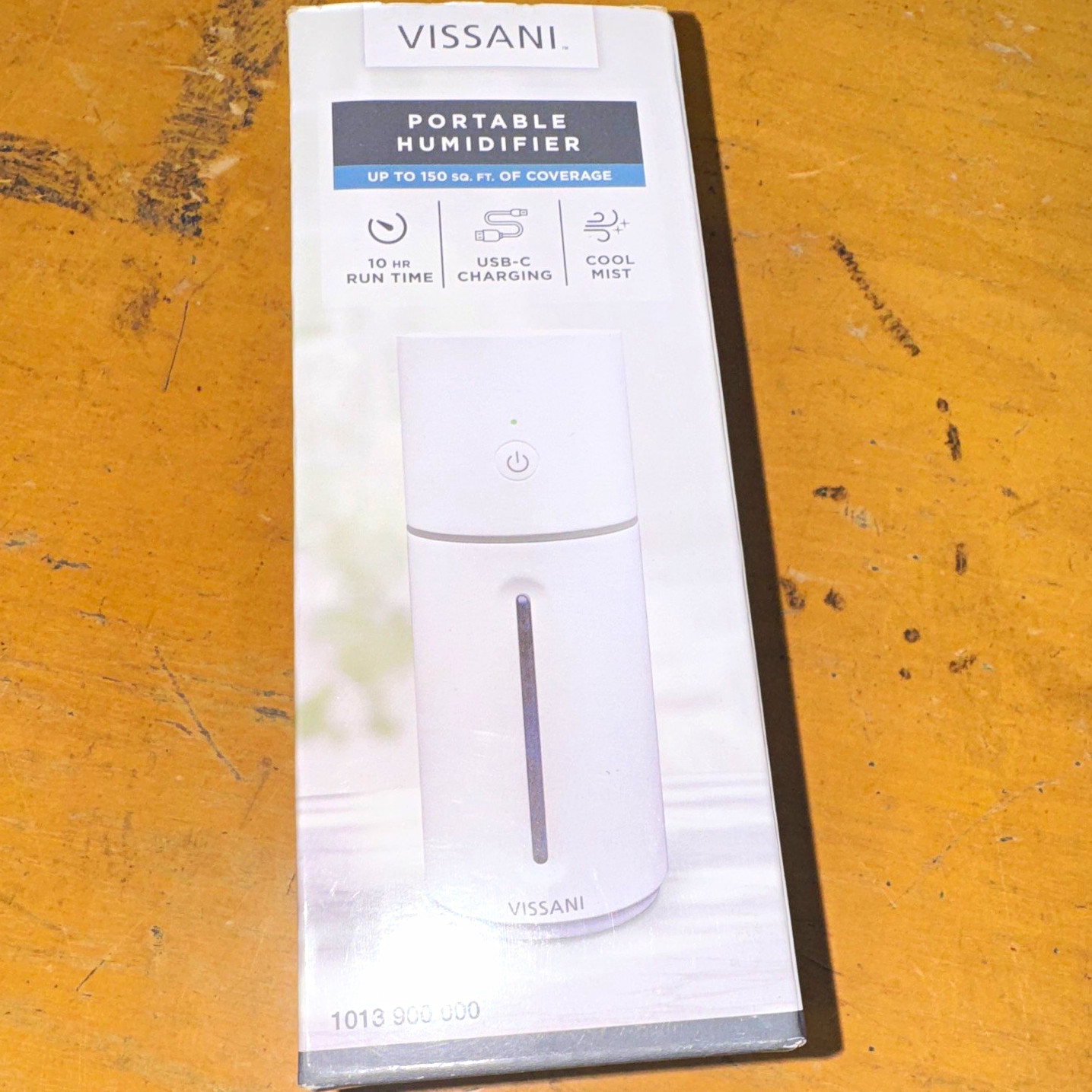 Vissani Portable Ultrasonic Humidifier 150 sq ft USB-C White