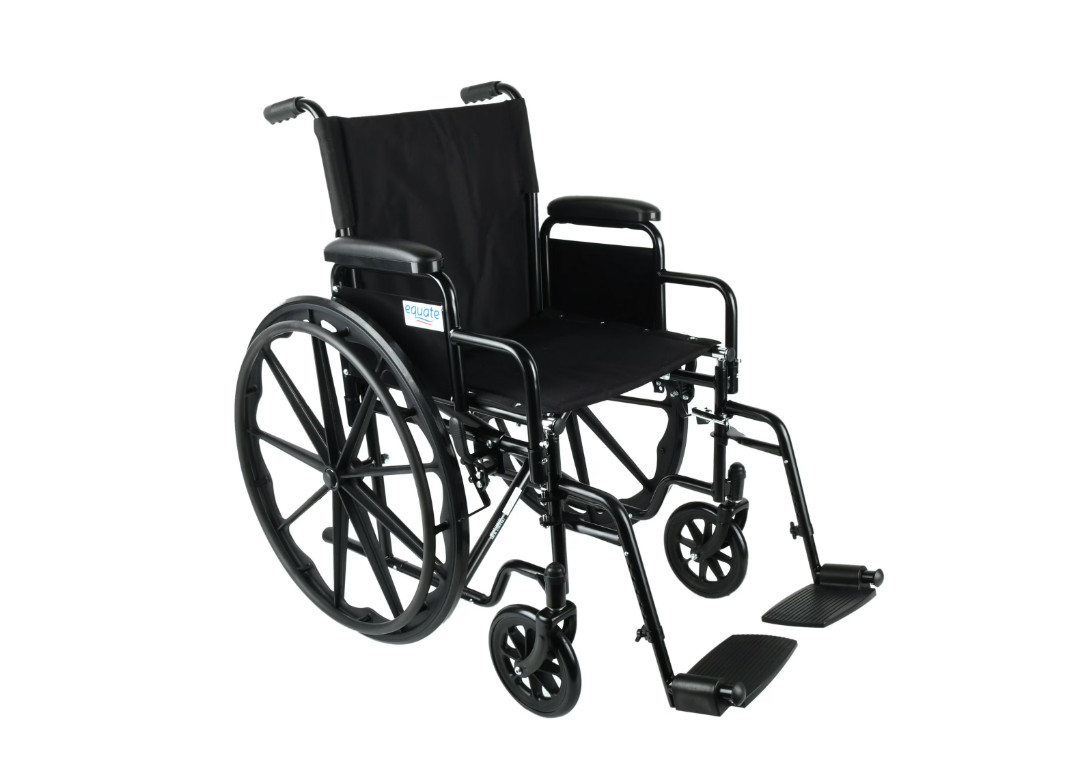 Equate Lightweight Foldable Steel Wheelchair with 18" Seat