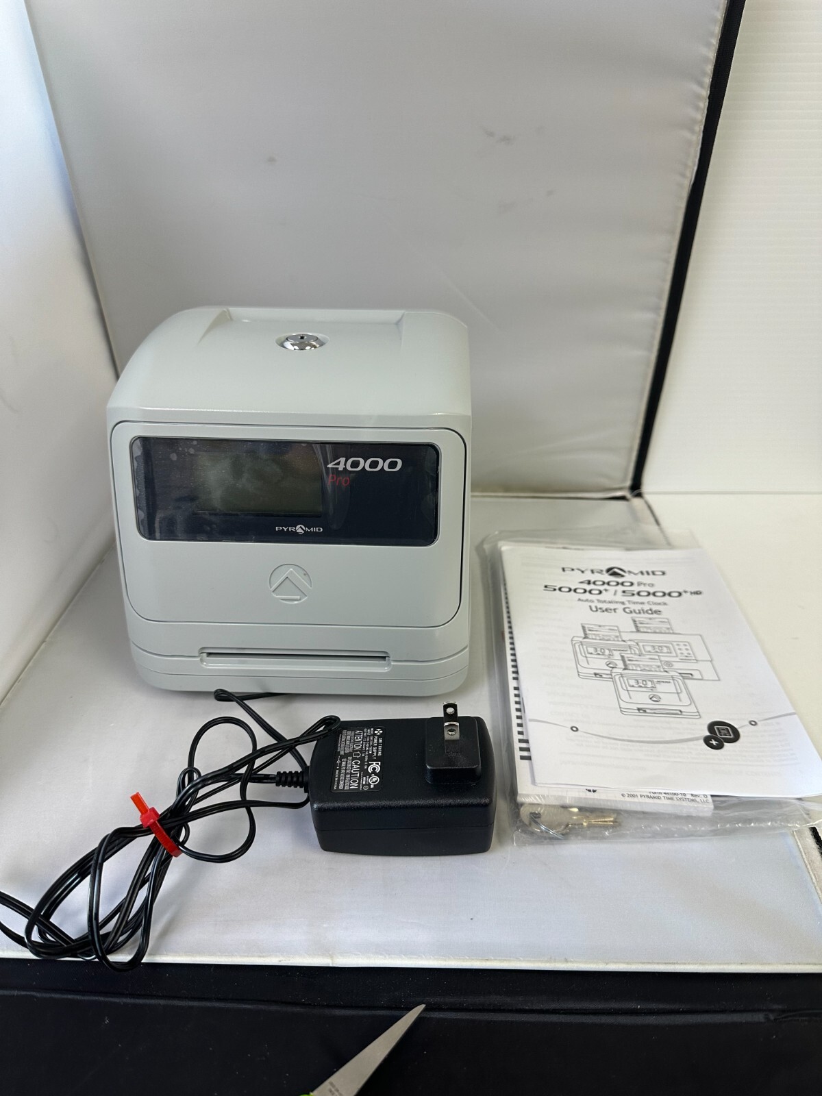 Pyramid Time Systems Model 4000 Auto Totaling Time Clock - 50 Employees