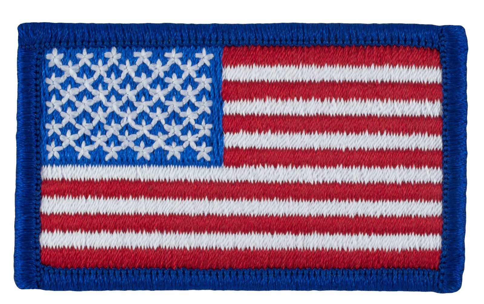 Embroidered US Flag Patch Forward Full Color (Sew-on) (L14) - 1.5" x 2.5" -71068