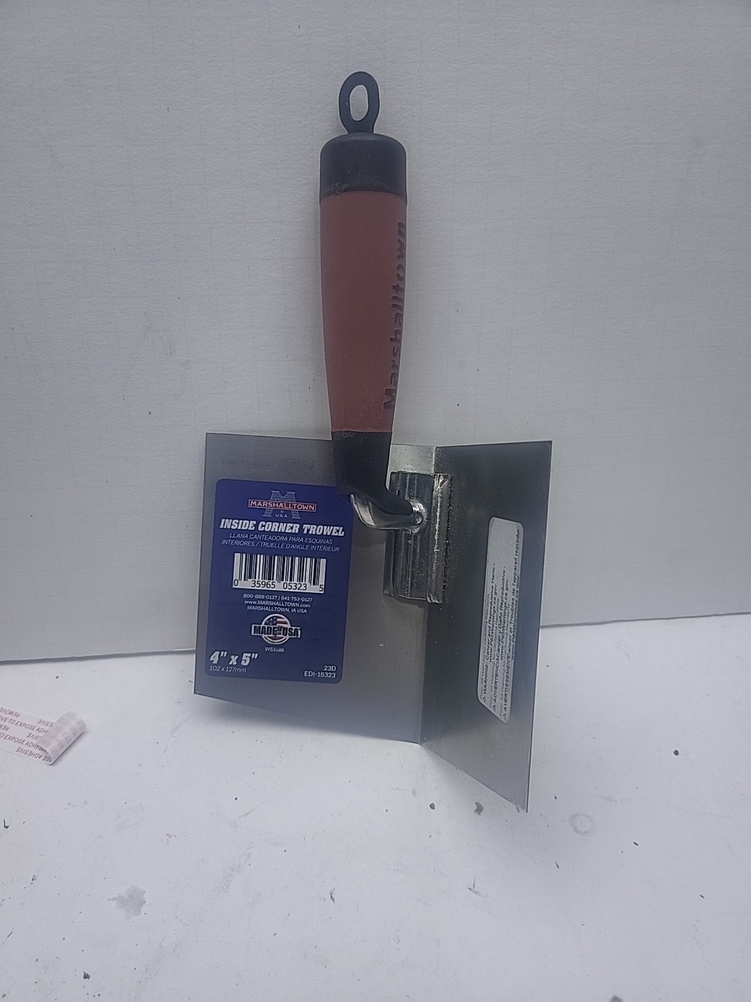 NEW-Marshalltown 23D-Inside Corner Trowel (4”x5”)