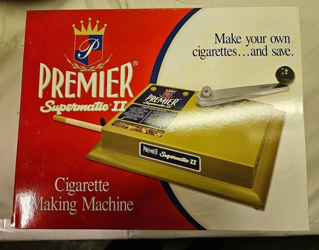 PREMIER Supermatic II Cigarette Injector Machine Brasstone Vintage