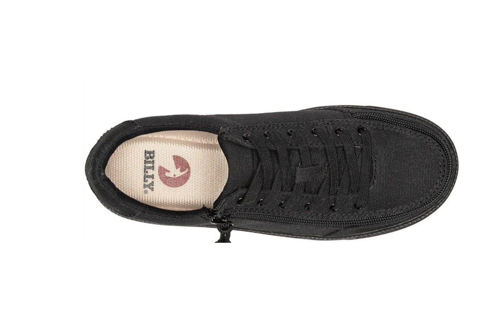 NEW Billy Footwear Women Sneaker Low Top Zip Up Black Adaptive Sz 11 M RY2517