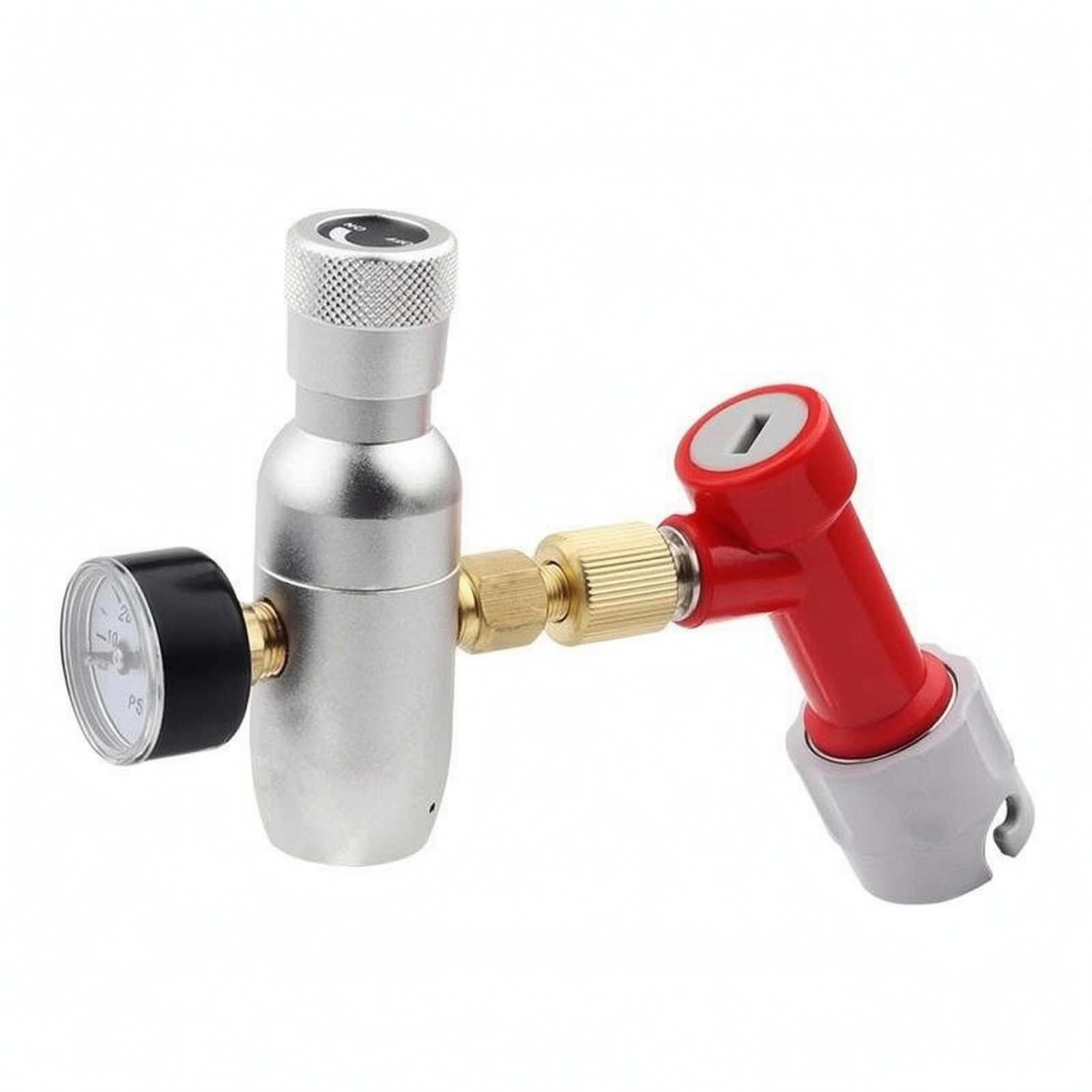 Compact CO2 Pressure Regulator Brass Fittings Pin-Style CO2 Regulator