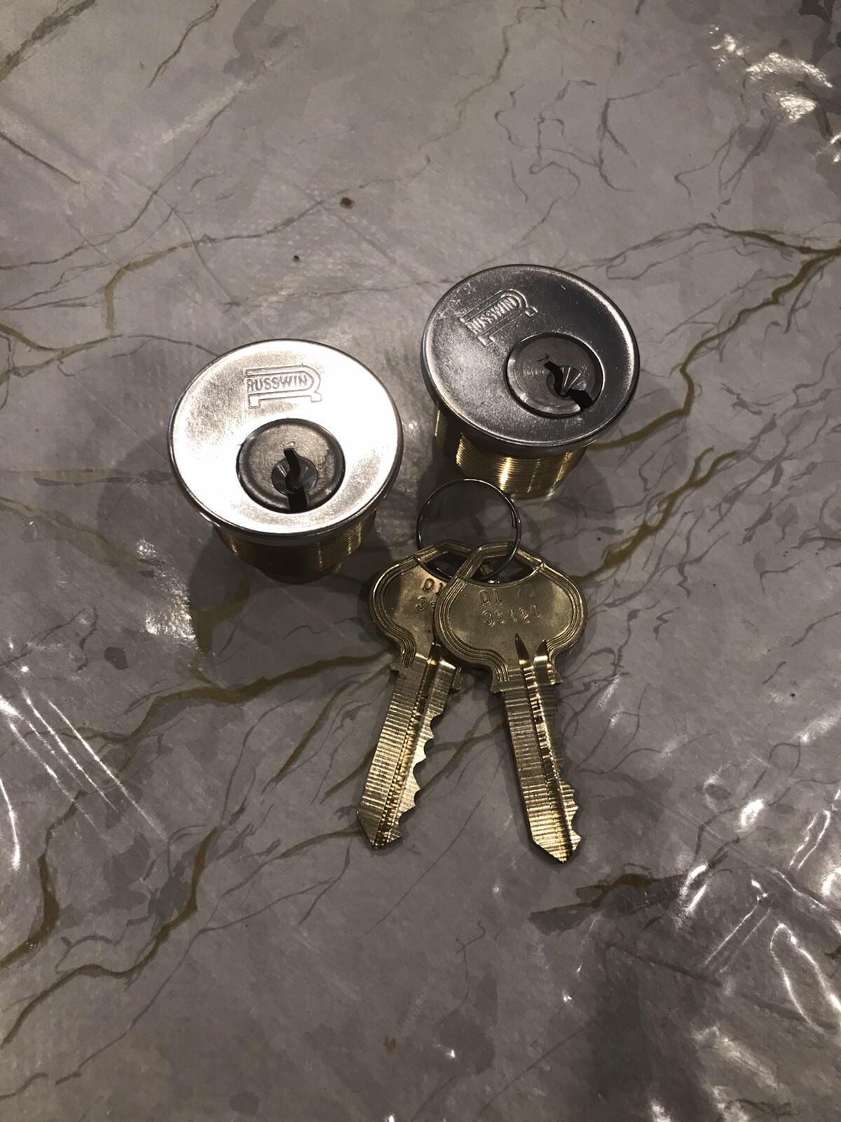 High Security Two Russwin/Corbin Cylinders. Great Quality.