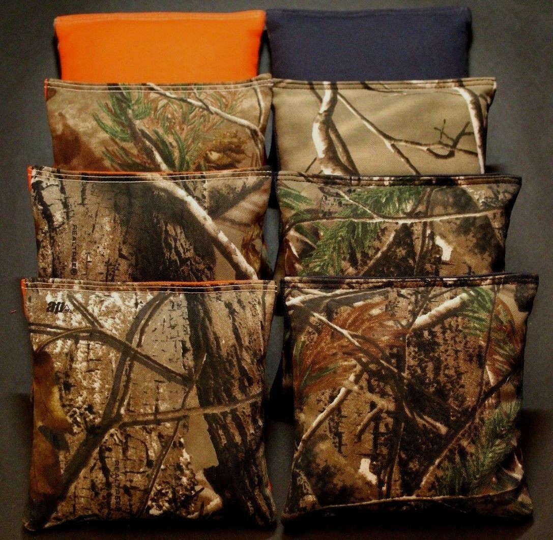 CORNHOLE BEAN BAGS REALTREE Camo Camoflauge 8 ACA Real Tree Hunting Fishing Bags