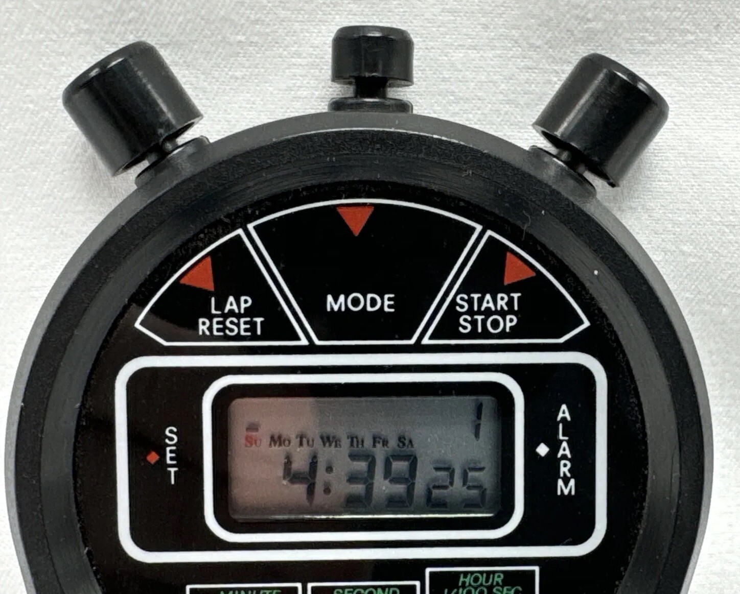 Armitron Date Lap Stopwatch Stop Watch Clock Alarm NEW BATTERY
