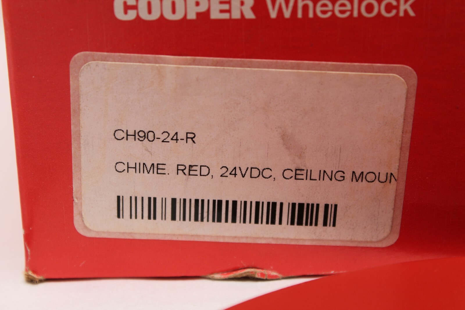 COOPER WHEELOCK CH90-24-R CHIME 24VDC CEILING RED