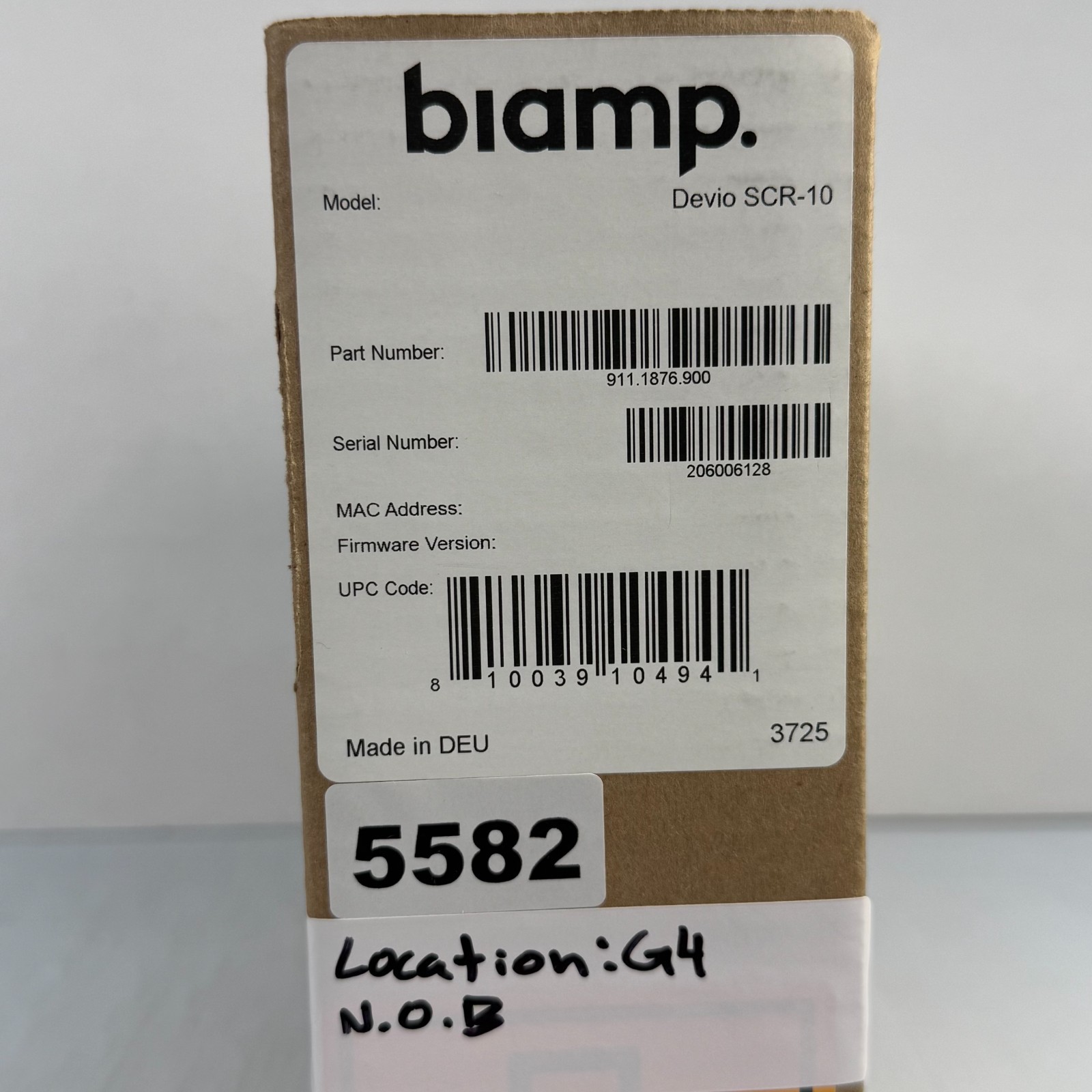 Biamp Devio SCR-10 USB Audio Conferencing Hub Control Interface