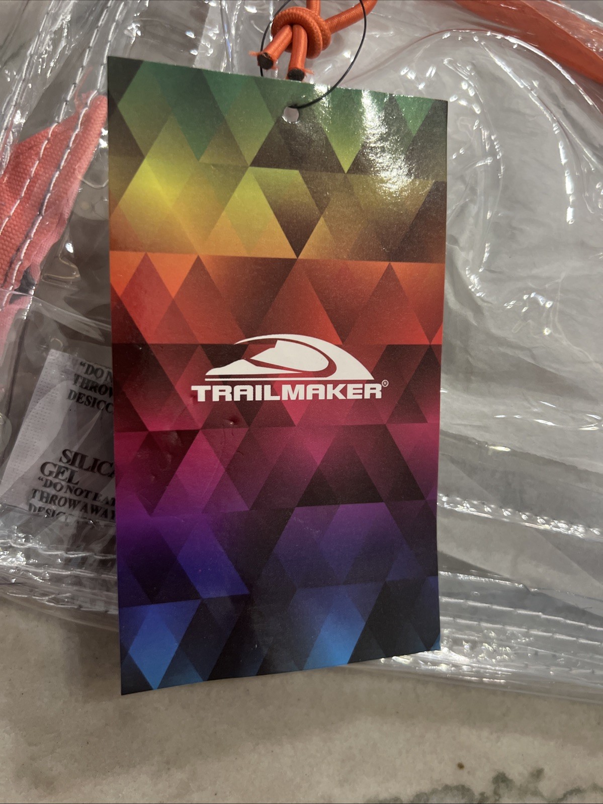 AL1- Trailmaker Classic Clear Backpack Orange Concerts Sporting Events NWT