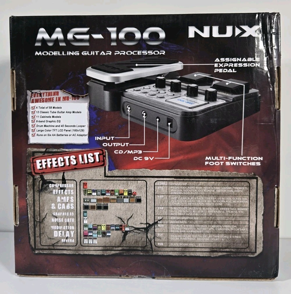 NUX MG-100 Modelling Guitar Effects Processor