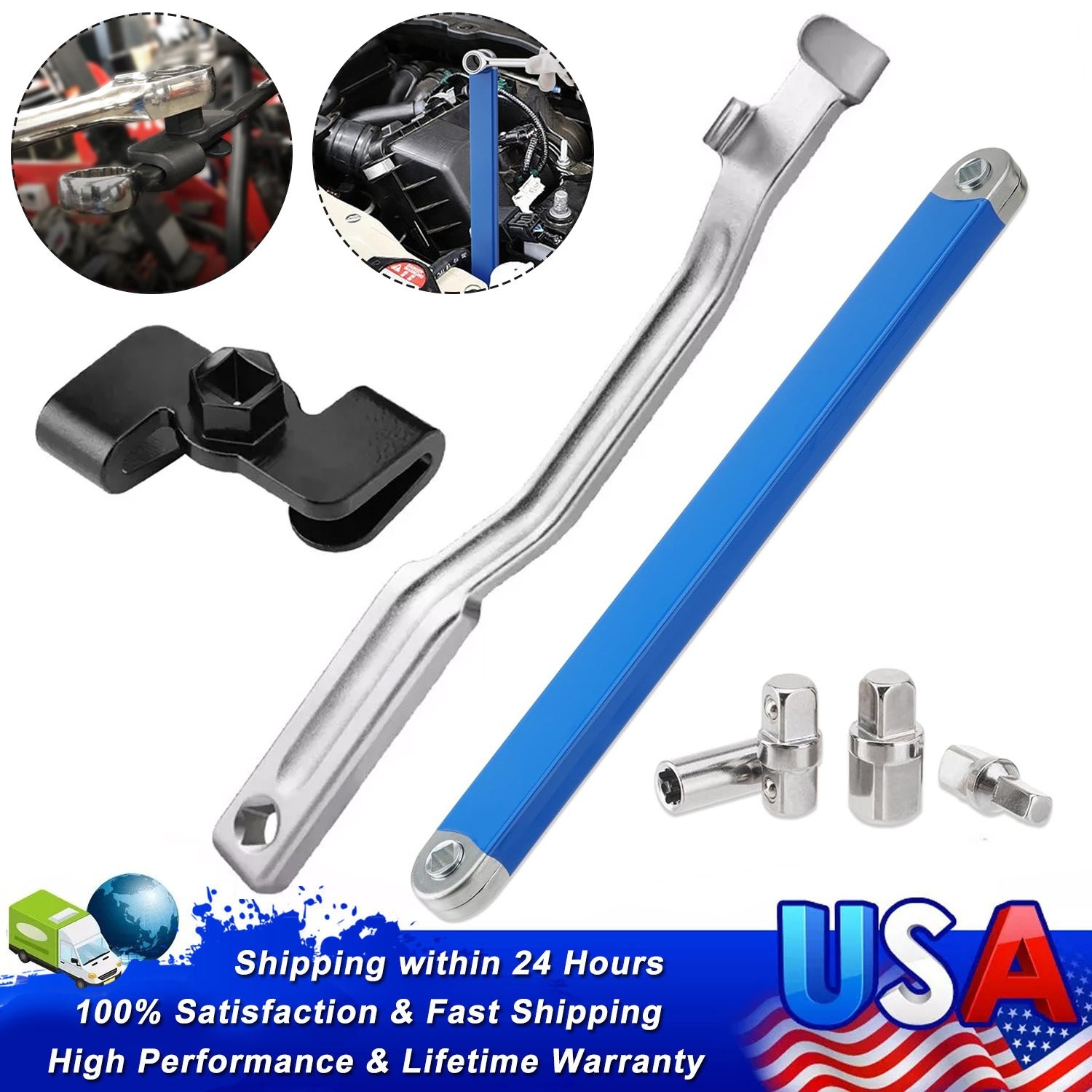 Wrench Extender Extension Tool Bar 1/2" Torque Adaptor Wrench Extender Adaptor