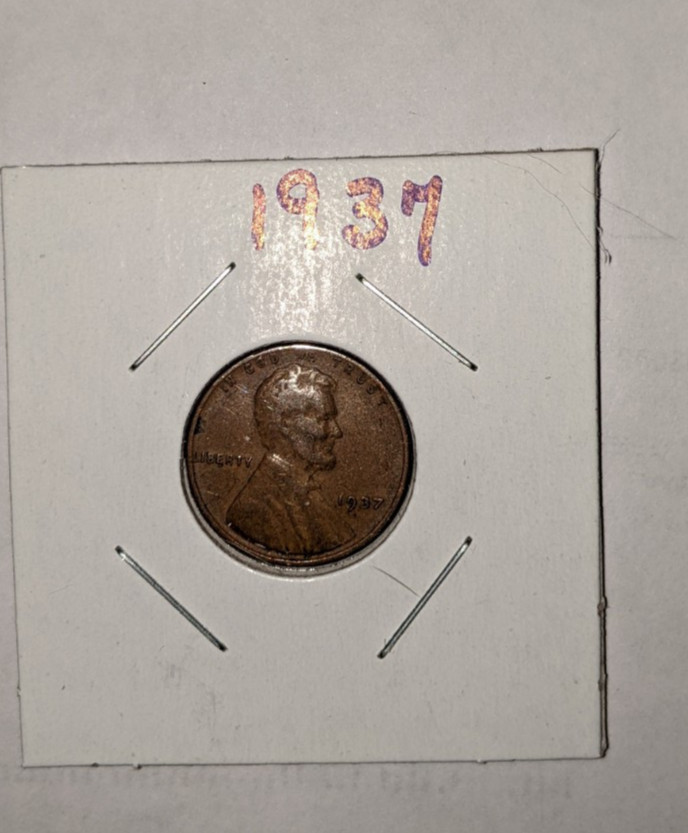 1937    Lincoln Wheat Penny Cent    X Fine -- AU        M351