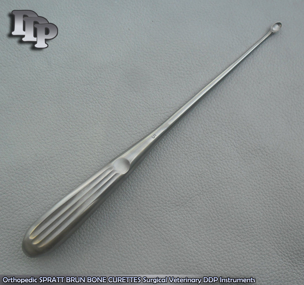 Orthopedic SPRATT BRUN BONE CURETTES 5/ 9" Surgical Instruments