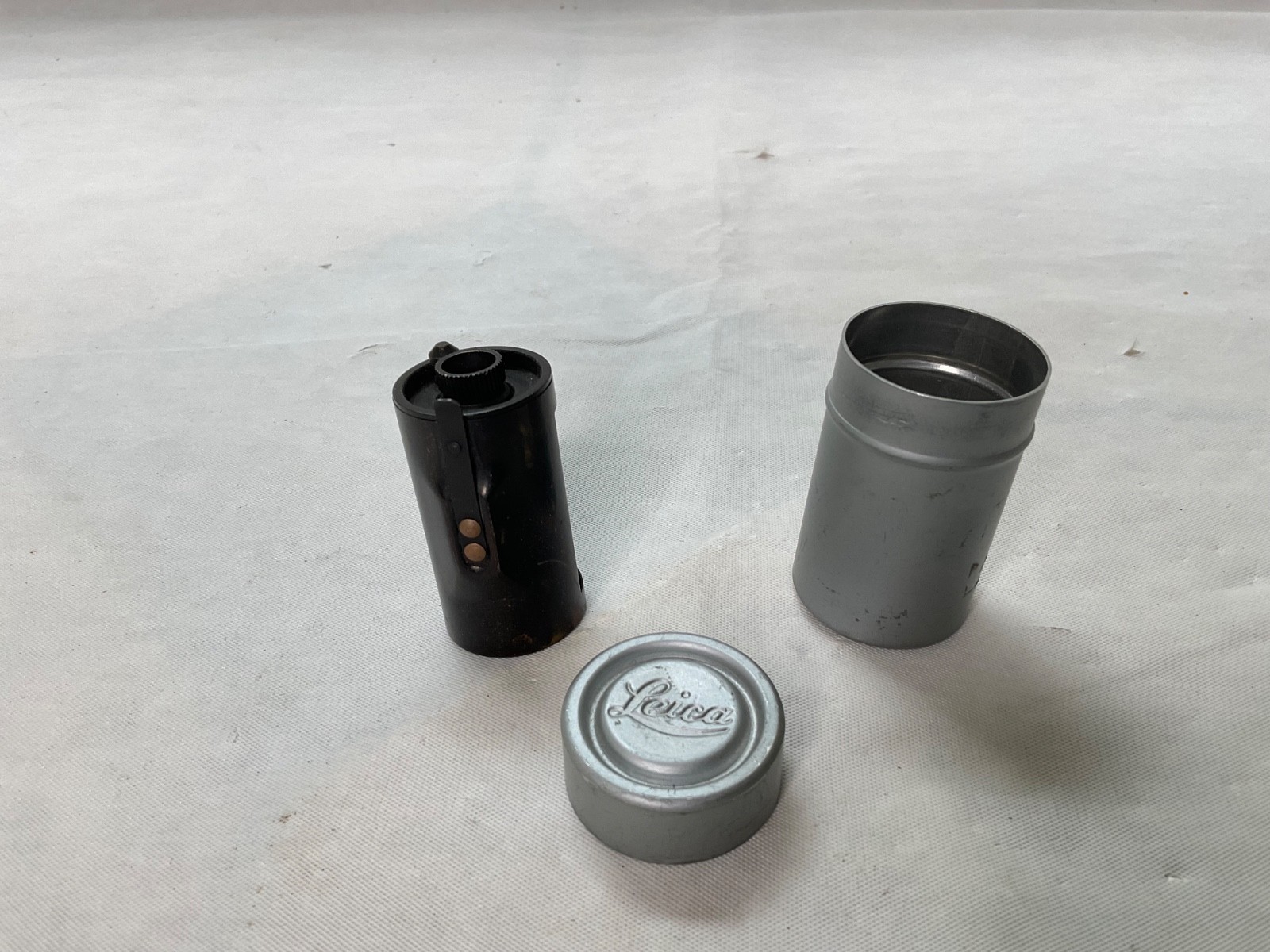 Vintage Leica Leitz Reloadable Z Brass 35mm Film Spool Cassette W/ Canister