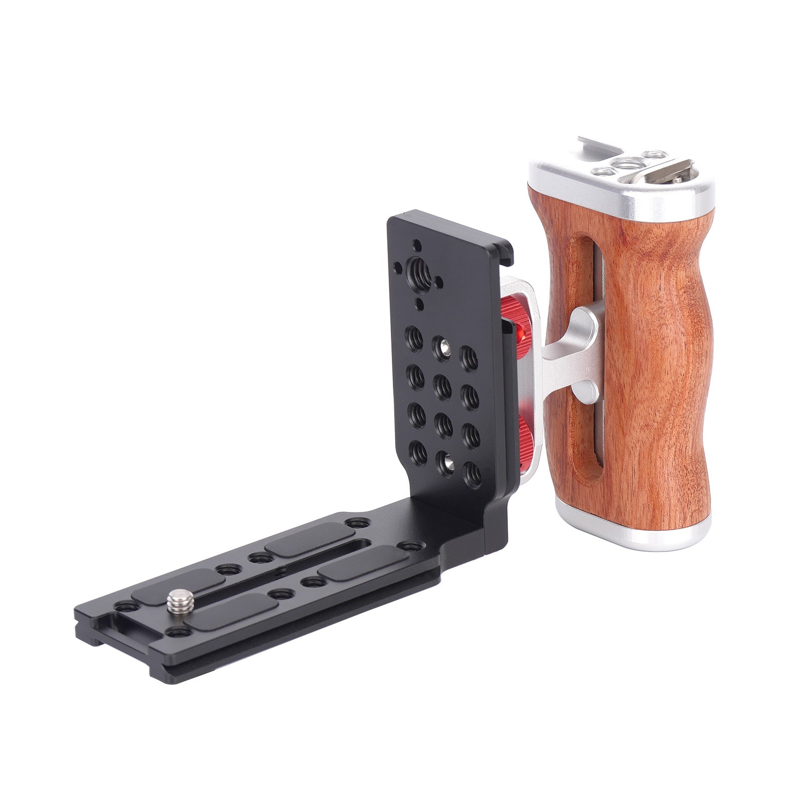 Camera Grip Wooden Handle QR Plate – Aacr-Compatible Fits All Camera Models.