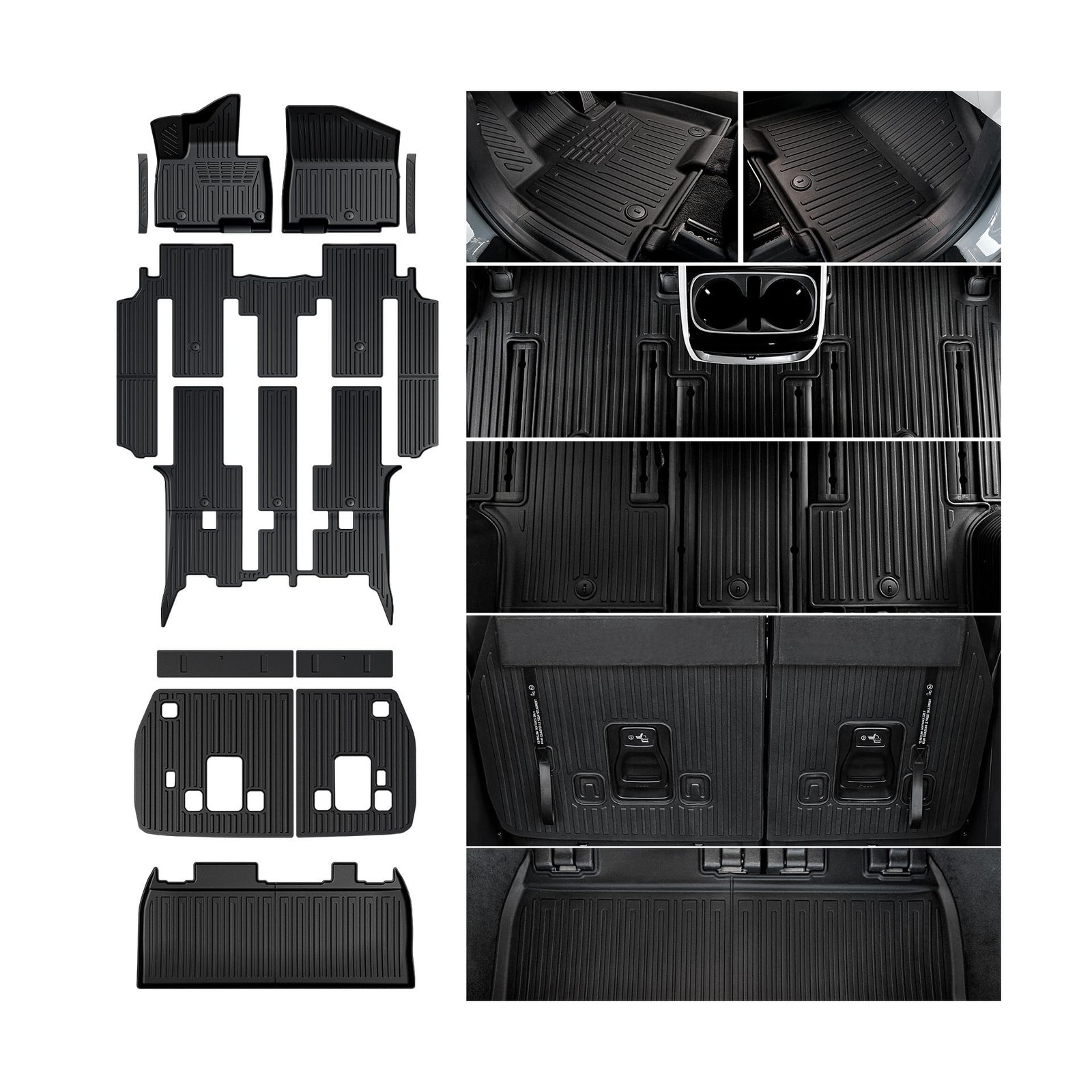 Floor Mats Set for 2022-2025 2026 Kia Carnival 8 Seats(Gas Only), All Weather...