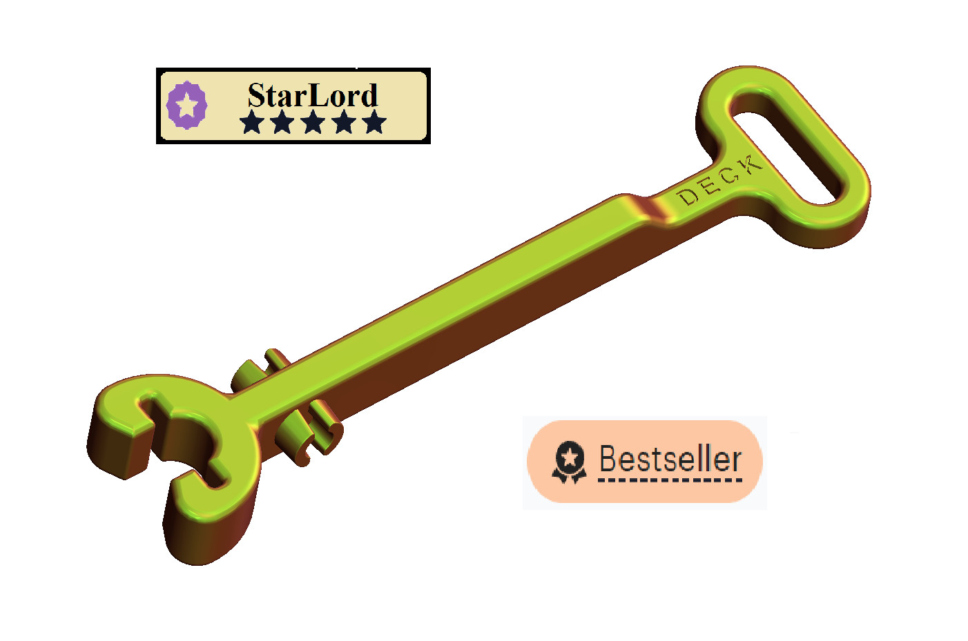 DECK RESEARCH Enfit g-tube wrench , qty 5x, Updated design,  Free shipping