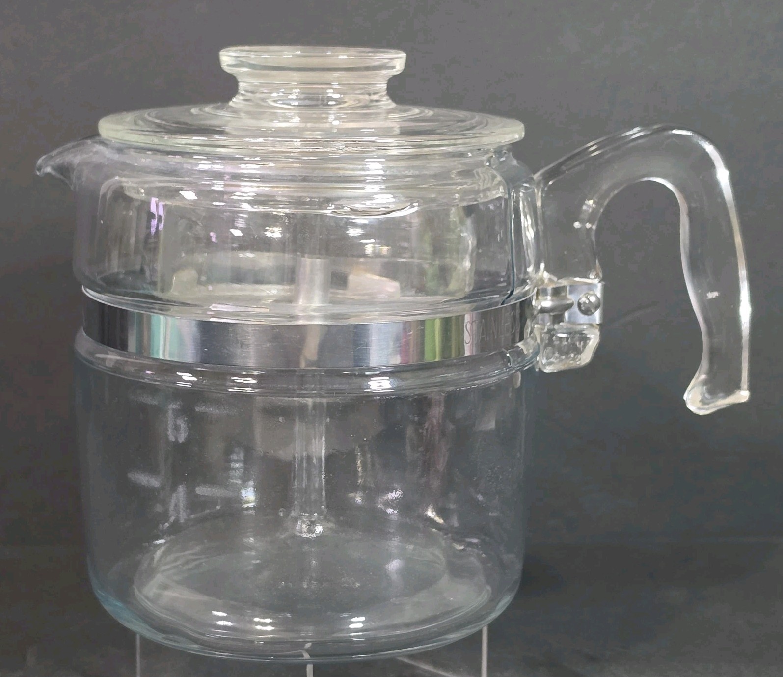 Pyrex Flameware 7756 Glass Coffee Percolator Complete