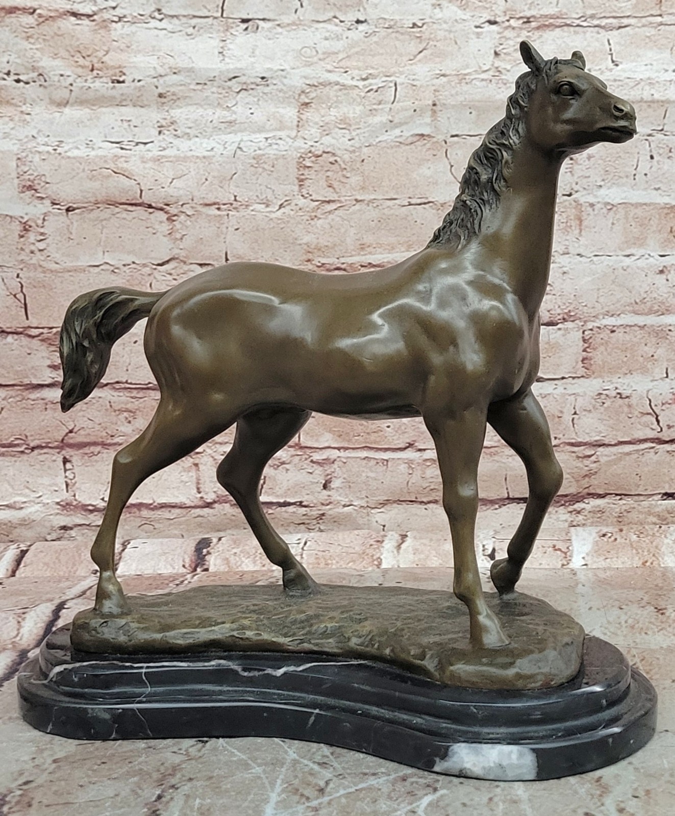 P.J. Mene Arabian Horse Bronze Stallion Sculpture Museum Quality Figurine Gift