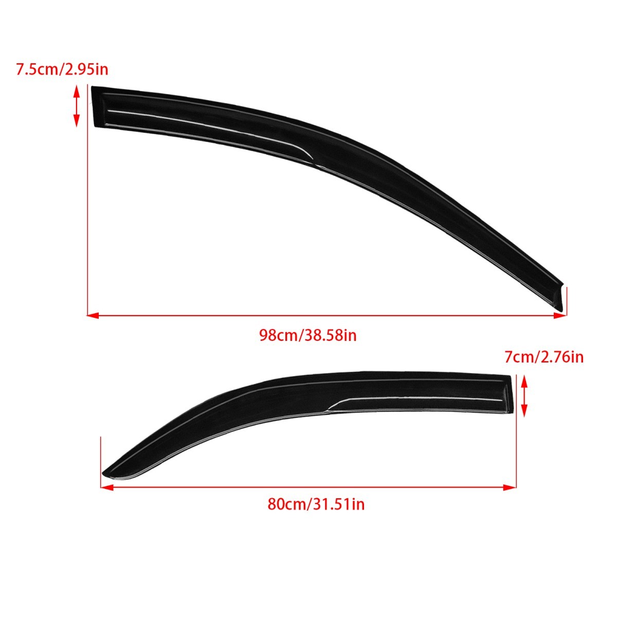 For Toyota Camry 2002-2006 Window Visors Wind Deflectors Sun Rain Guards Vent§