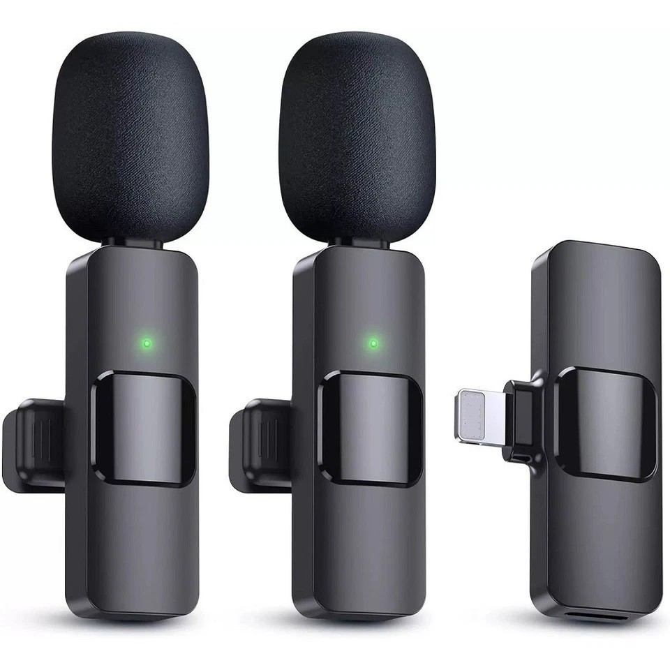 Wireless Lavalier Microphone Compatible For iPhone 11,12,13,14 Pro Max Plus Mini