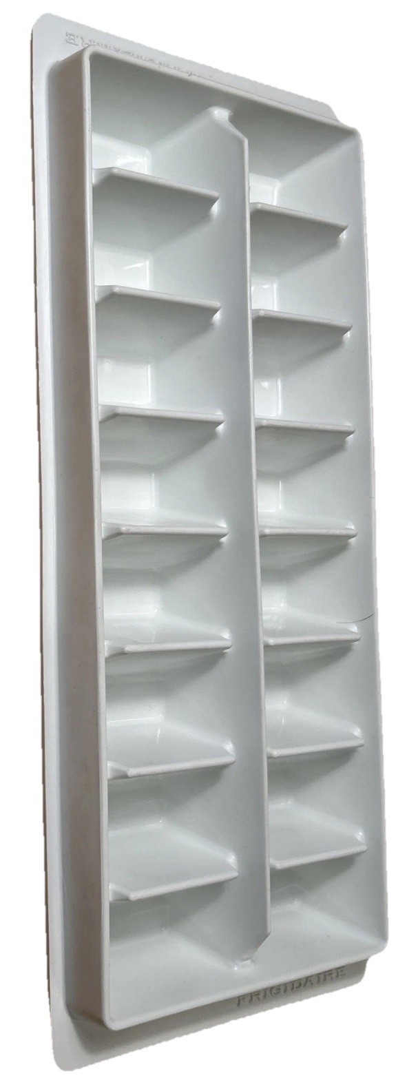 Vintage Frigidaire 16 Cube White Plastic Ice Cube Tray Large Cube Stackable