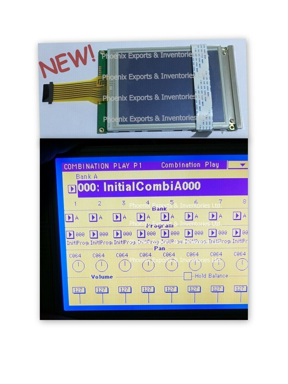 Korg Triton LCD Display With Touch Screen I30 Studio Pro Claasic Replacemt