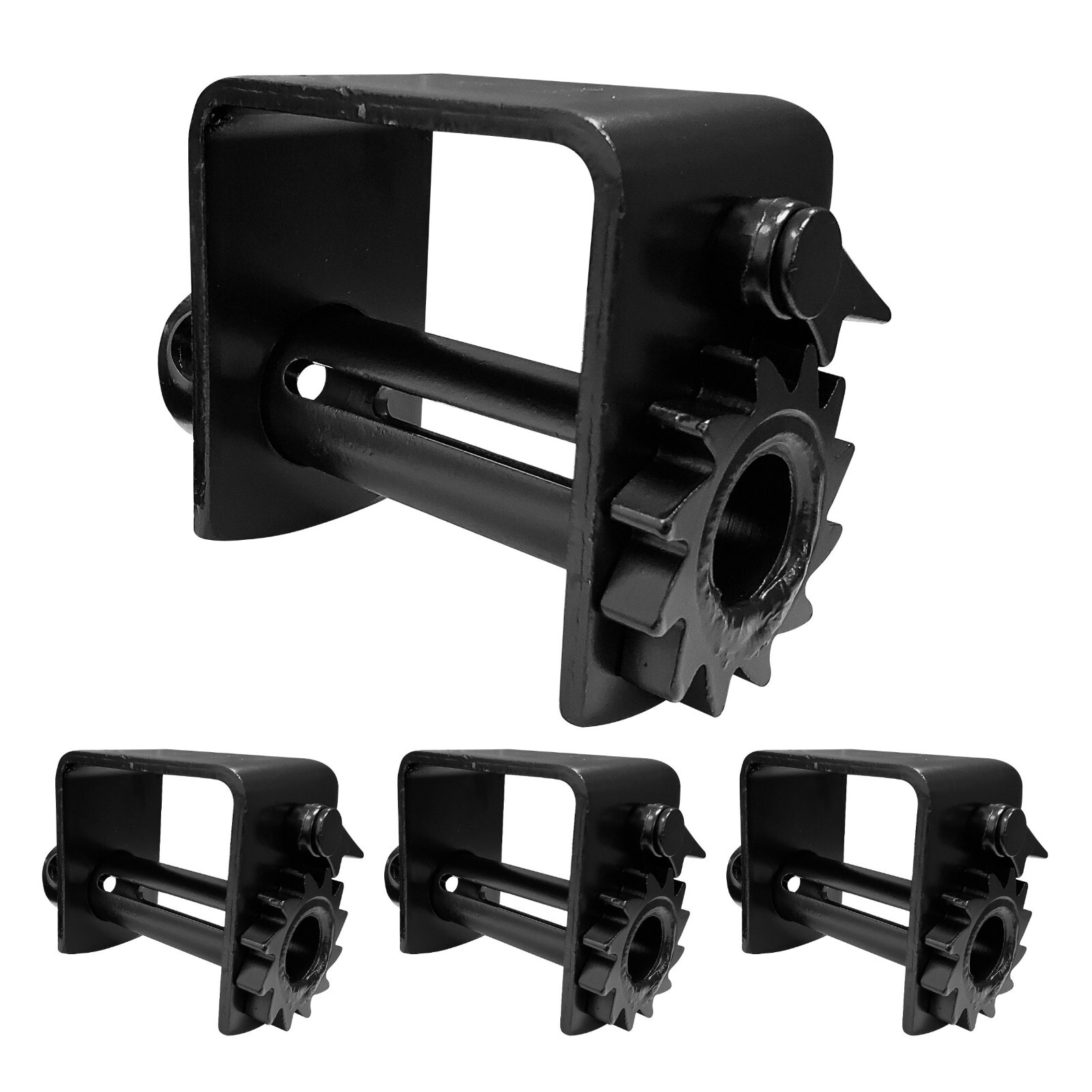 4 Pack Weld On Winch Flatbed Truck Trailer Winch for 2"- 4" Winch Strap 140 mm