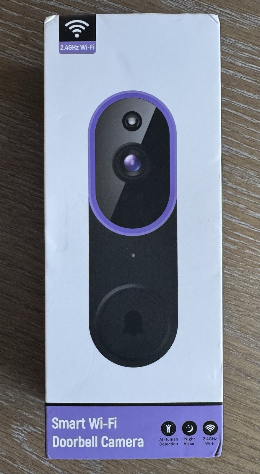 Smart WiFi Video Doorbell w/1080P HD Camera, Alerts, Two-Way Audio, Night Vision