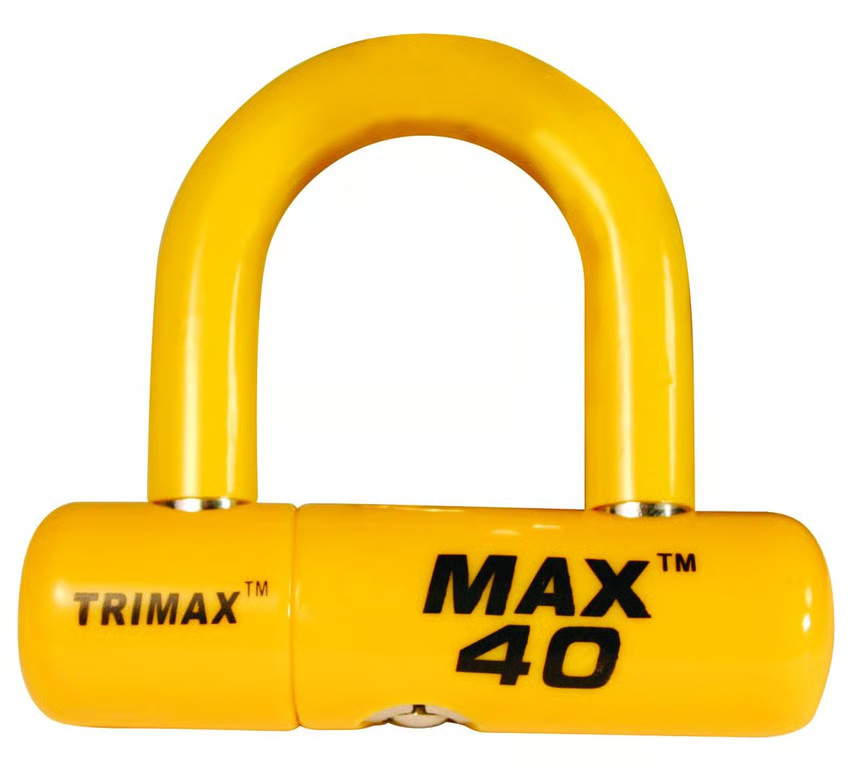 Trimax Ultra-High Max 40 Security Disc/Cable Lock - Yellow Motorcycle MAX40YL