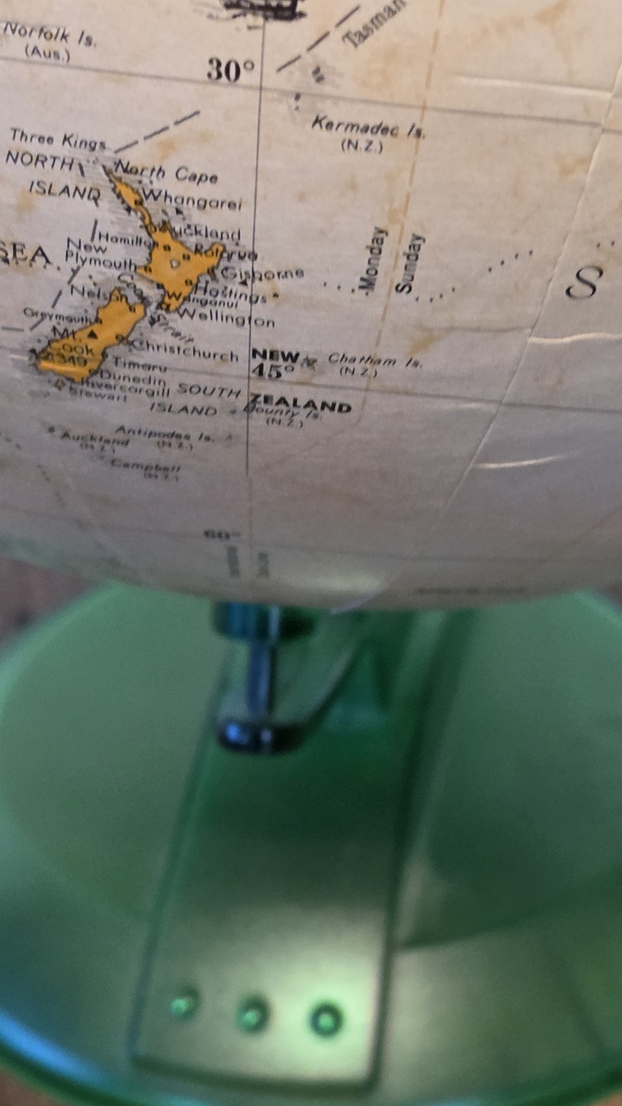Globemaster 12 Inch Tabletop Globe Plastic Political Map Multicolor Rotating