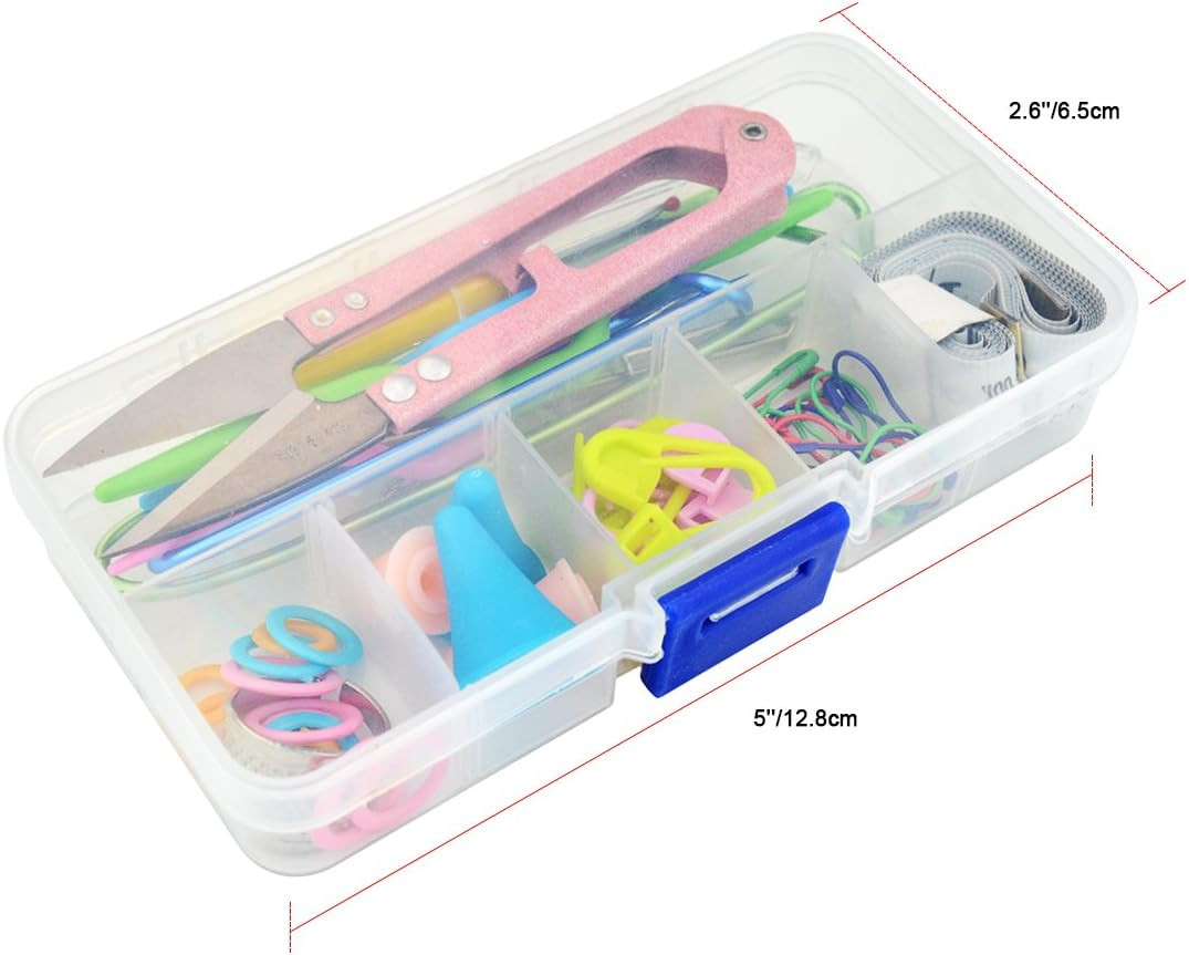 New Basic Knitting Tools Accessories Supplies with Case Knit Kit Lots