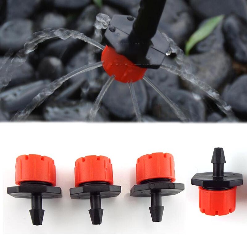 10/100pcs Garden Micro Drip Irrigation Adjustable Watering Drippers Sprinklers