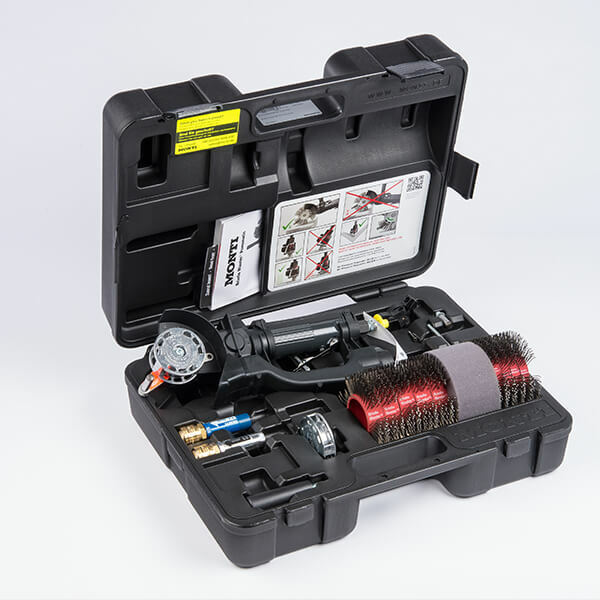 Bristle Blaster Kit Air Pneumatic W/ 23 & 11mm Carbon Steel Belts Sandblaster