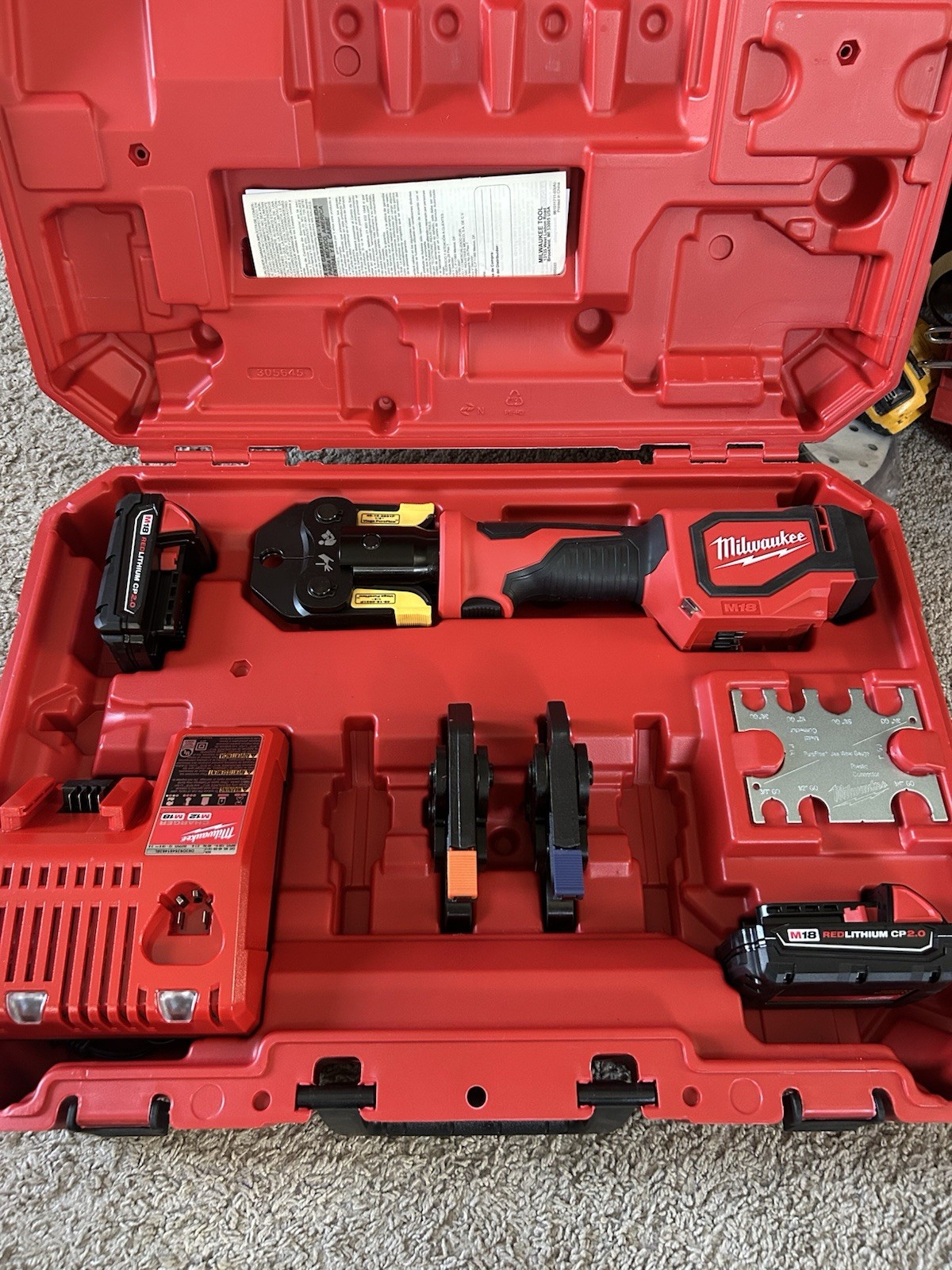 Milwaukee 2674-22P M18 18V Short Throw Press Tool Kit w/ MEGA PUREFLOW Jaws