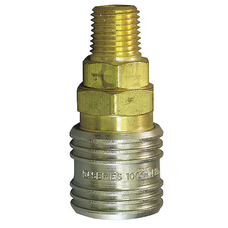 Hansen 1100 Coupler Body, (M)Npt, 1/4, Brass