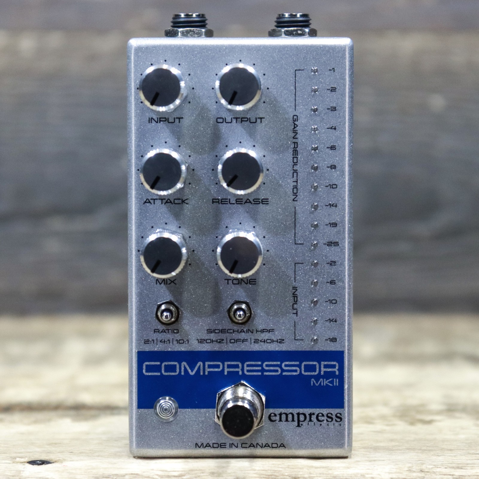 Empress Effects Compressor MkII Analog Compressor Silver Sparkle Effect Pedal