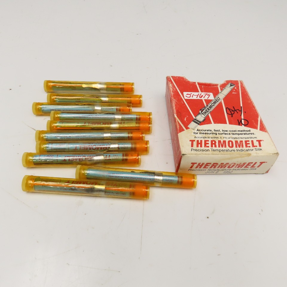 Thermomelt 300°F Temperature Indicator Stick NOS Lot Of 10