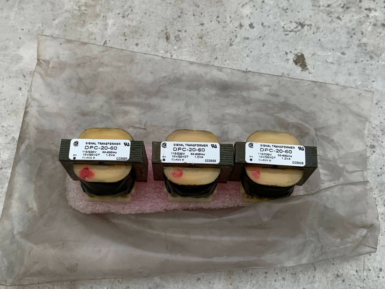 Signal Transformer 20VCT@60mA 10V@120mA P/N DPC-20-60 (Lot of 3)