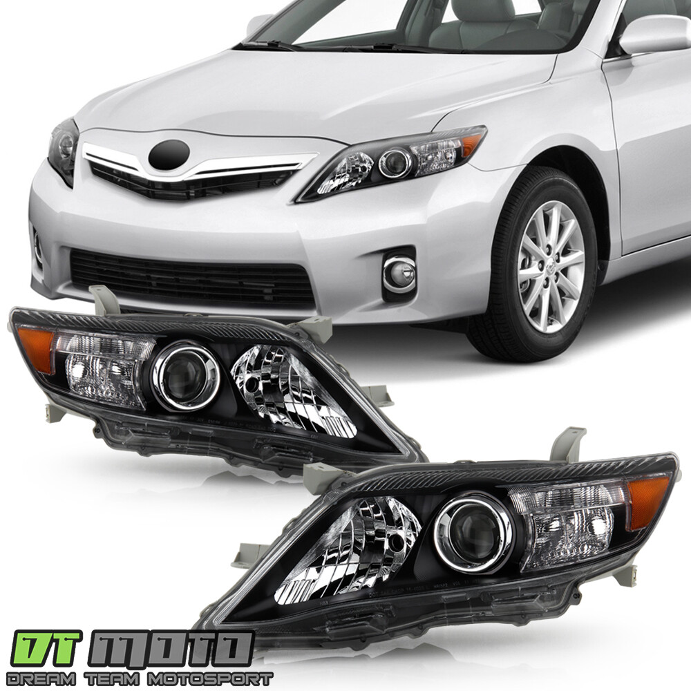 For Black 2010-2011 Toyota Camry Headlights Headlamp lamp Left+Right Light 10-11