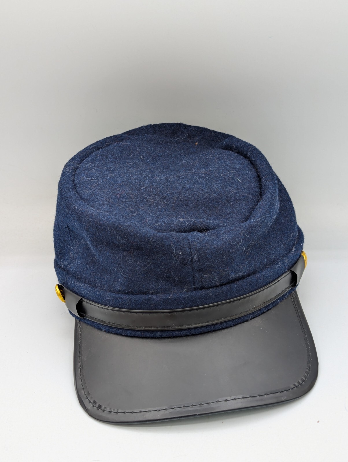 CIVIL WAR US UNION NAVY BLUE WOOL KEPI  CAP HAT-LARGE