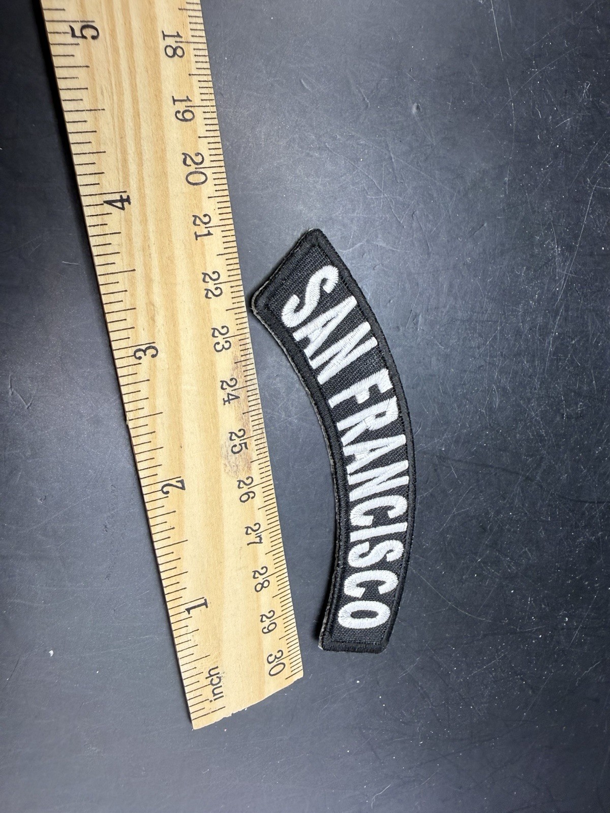 SAN FRANCISCO Rocker Tab Biker Patch - 4x1 Inch - Motorcycle