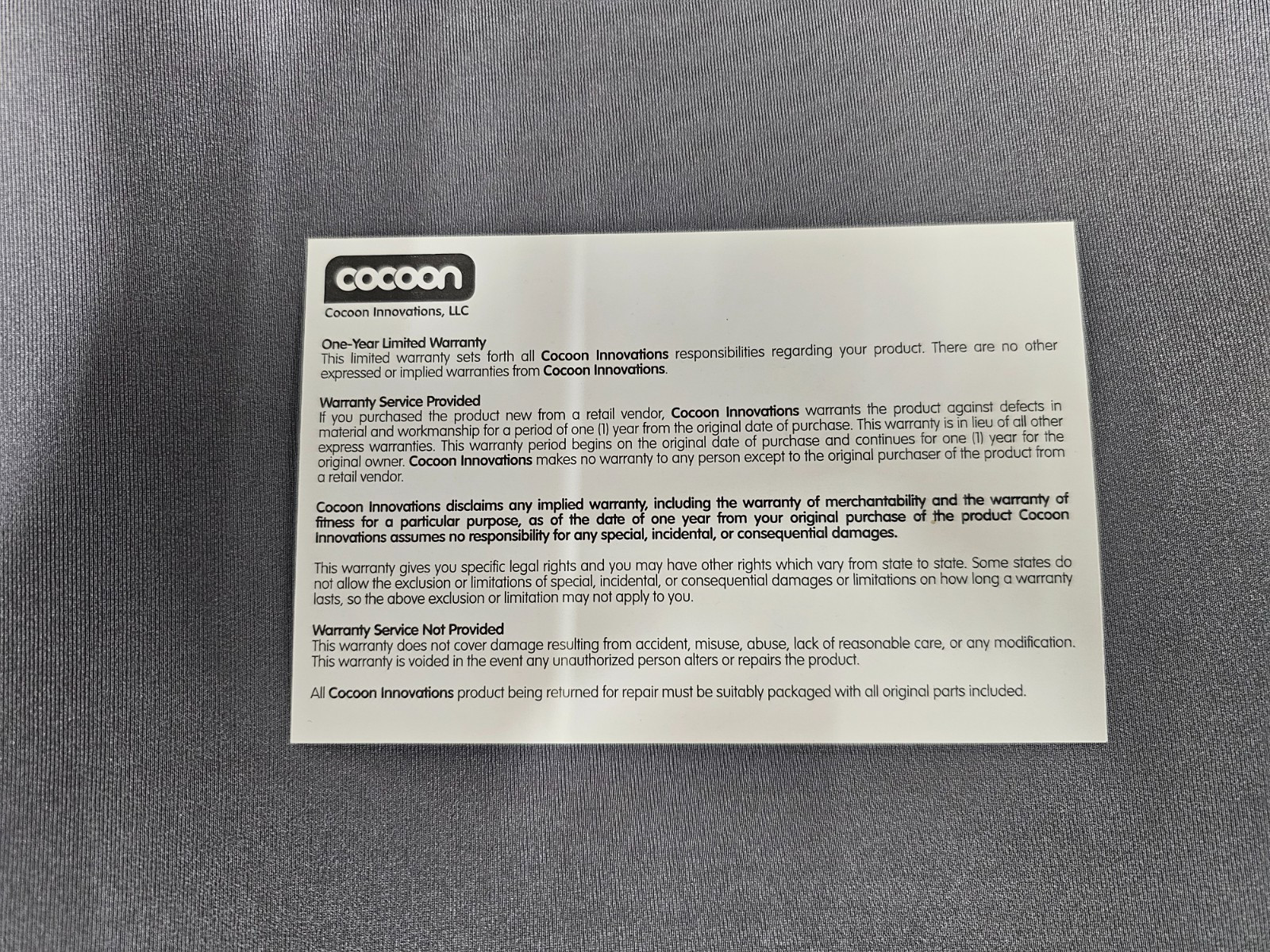 Cocoon 16" Laptop Case includes Accessory Organizer - Black - NEW
