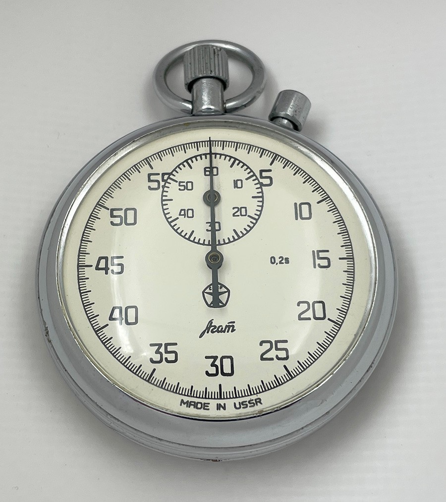 AGAT 4295 USSR Soviet stop watch stopwatch Chronometer 16 jewels #4667