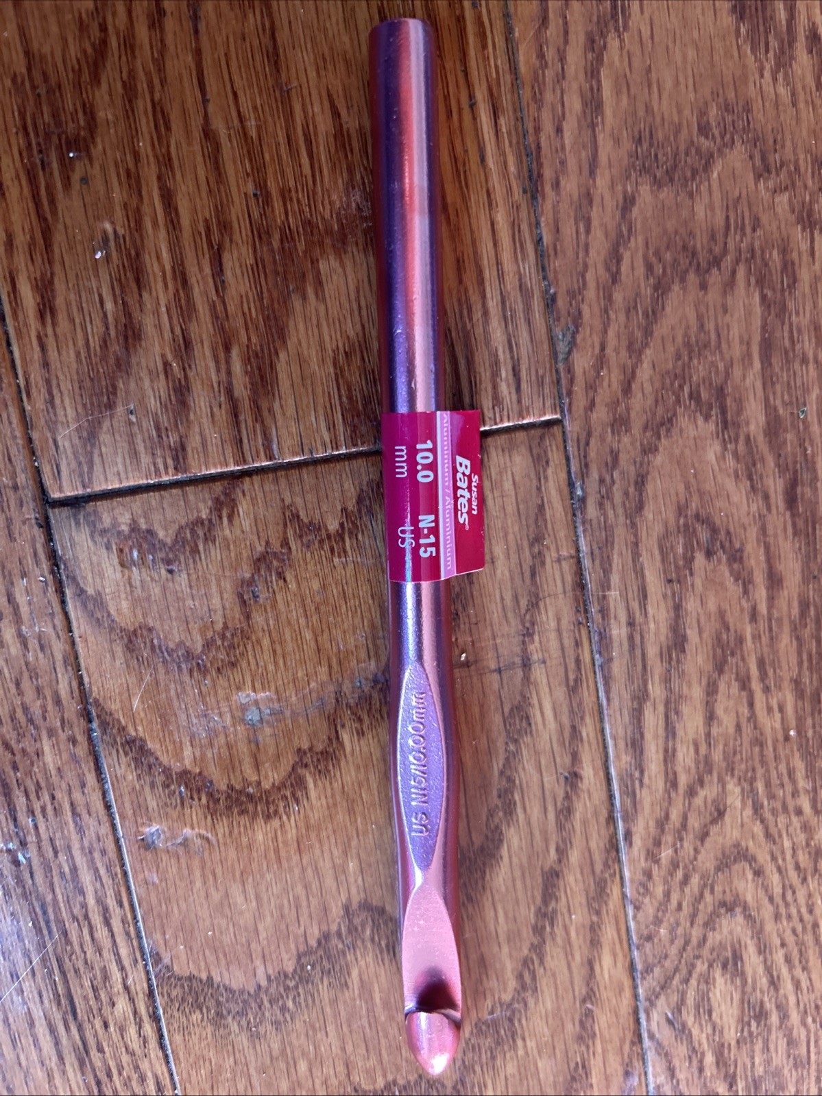 New Susan Bates Crochet Hook Aluminum Size 10.0 N-15 B2106 Silvalume