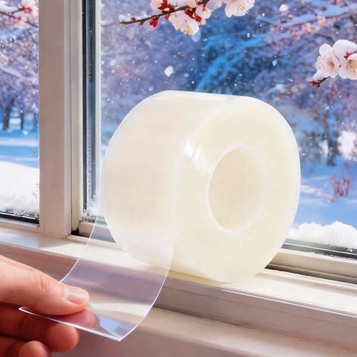 Window Sealing Tape Weather Stripping Tape Residue Free Clear 2 Inch x 35 Yards