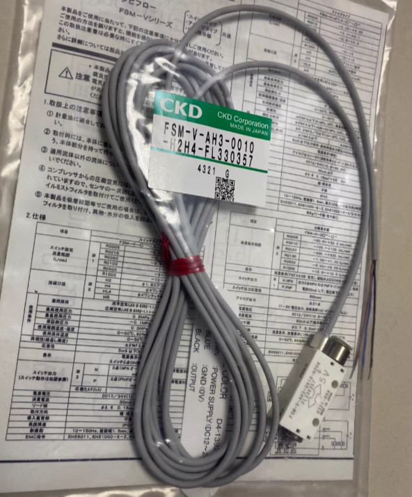 1pcs FSM-V-AH3-0010-H2H4-FL330357 CKD Flow Sensor