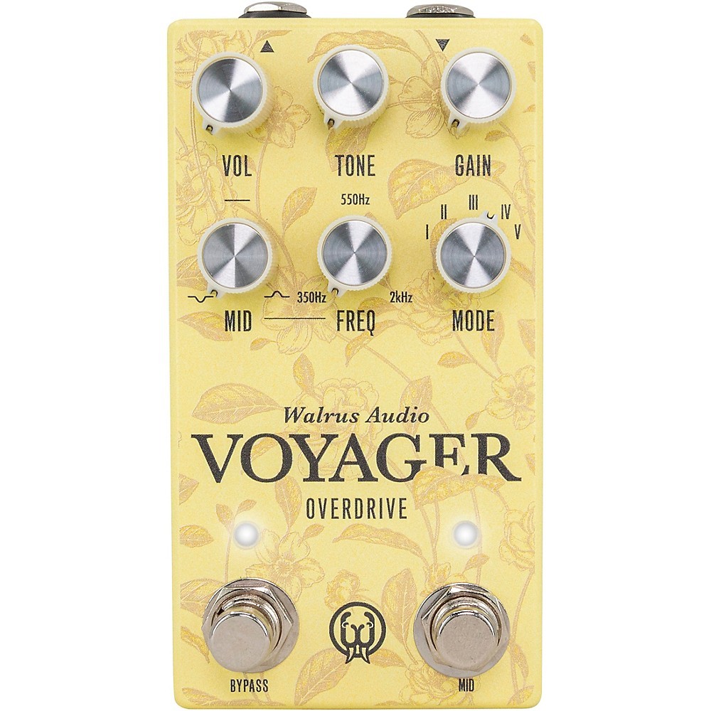 Walrus Audio Voyager PreAmpOverdrive MKII Pedal Floral Series 2024 Yellow
