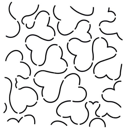 Quilting Creations Heart Stipple Quilt Stencil